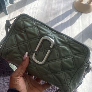 Marc Jacobs Quilted Olive Crossbody Bag